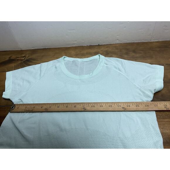 Lululemon Swiftly Short Sleeve Shirt Mint Green Size 10 - Picture 5 of 10